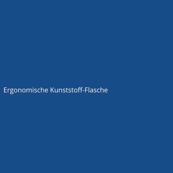 Ergonomische Kunststoff-Flasche