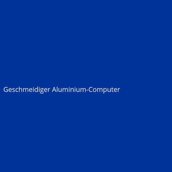 Geschmeidiger Aluminium-Computer