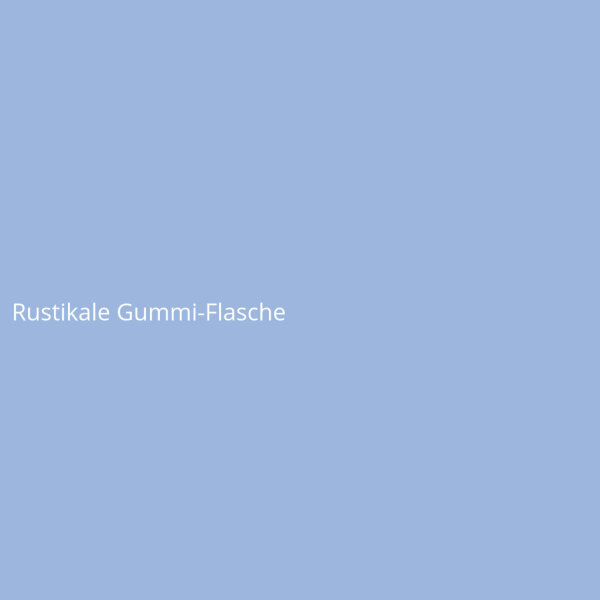 Rustikale Gummi-Flasche