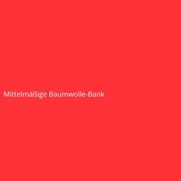 Mittelm&auml;&szlig;ige Baumwolle-Bank