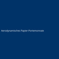 Aerodynamisches Papier-Portemonnaie